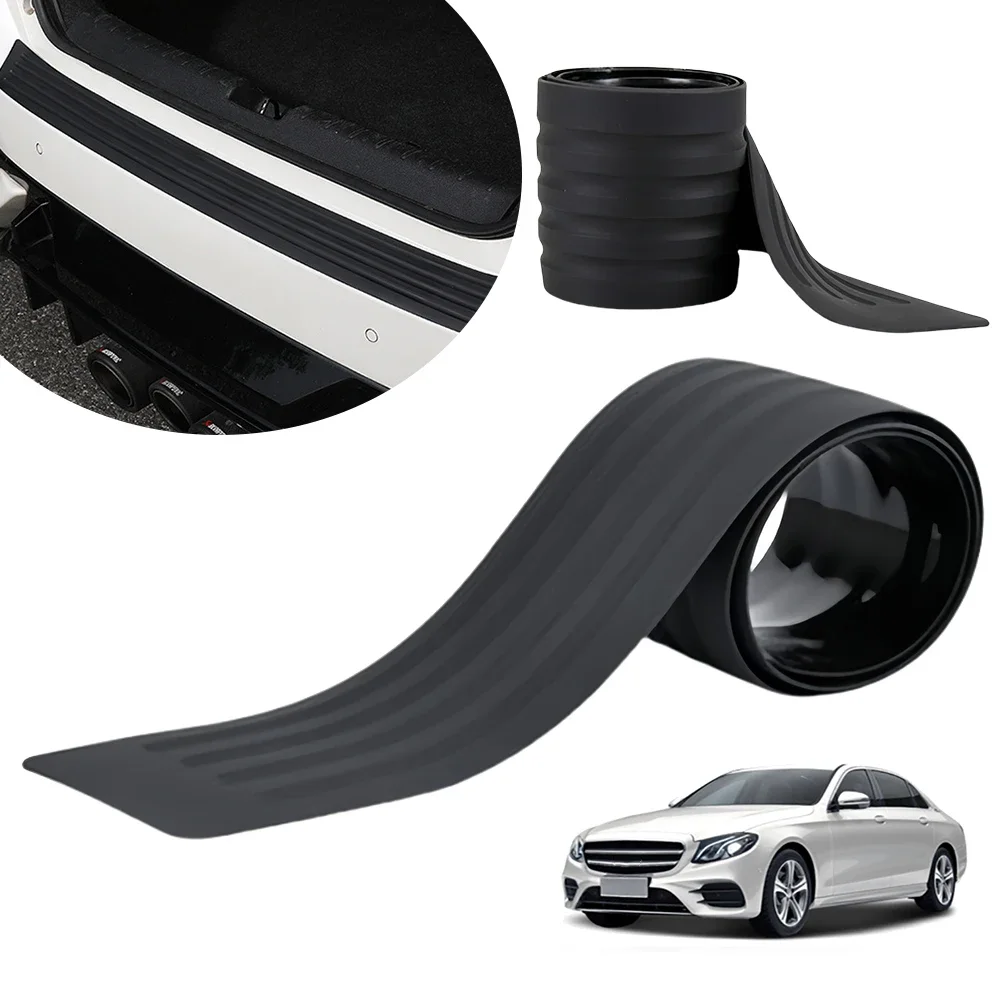Bumper Guard Protector - Universal รถ Trunk ประตูแผ่นป้องกัน Anti-Scratch ยางด้านหลังกันชน