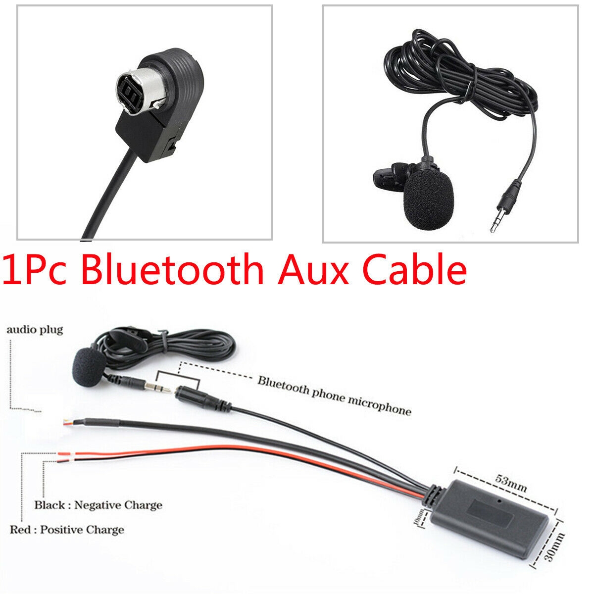 Car Accessories Jvc - บลูทูธ 5.0 ไมโครโฟนแฮนด์ฟรีสาย AUX สำหรับอัลไพน์/JVC Ai-NET