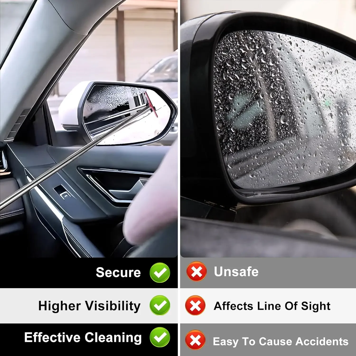 ที่ปัดน้ำฝนกระจกมองหลังแบบพับเ - Car Accessories Company บทวิจารณ์และราคา