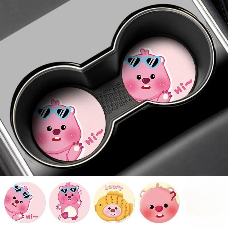 แผ่นรองแก้วลายการ์ตูน Loopy Cr - Car Accessories Company บทวิจารณ์และราคา