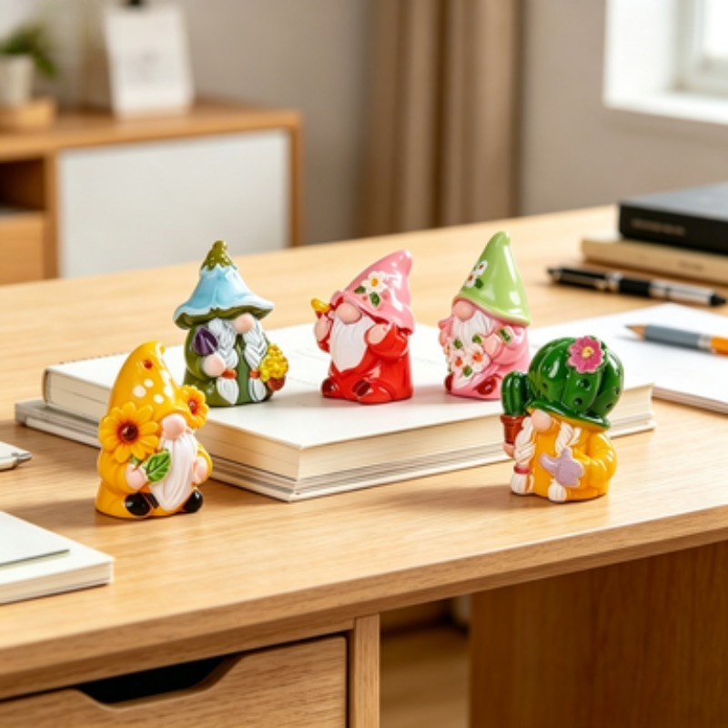 ตุ๊กตาโนมขนาดเล็ก 6 ชิ้น งานฝี - Car Accessories Xmas บทวิจารณ์และราคา